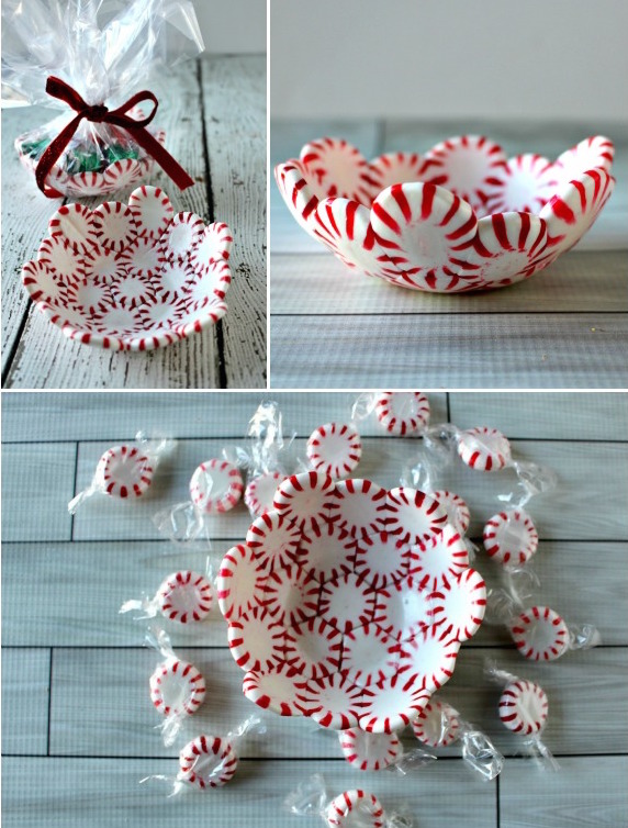 DIY Peppermint Candy Bowl