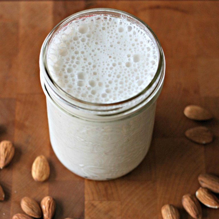 Have you ever noticed the other ingredients in almond milk. In this Back To Basics post we share our 3 ingredient how to make homemade almond milk recipe.