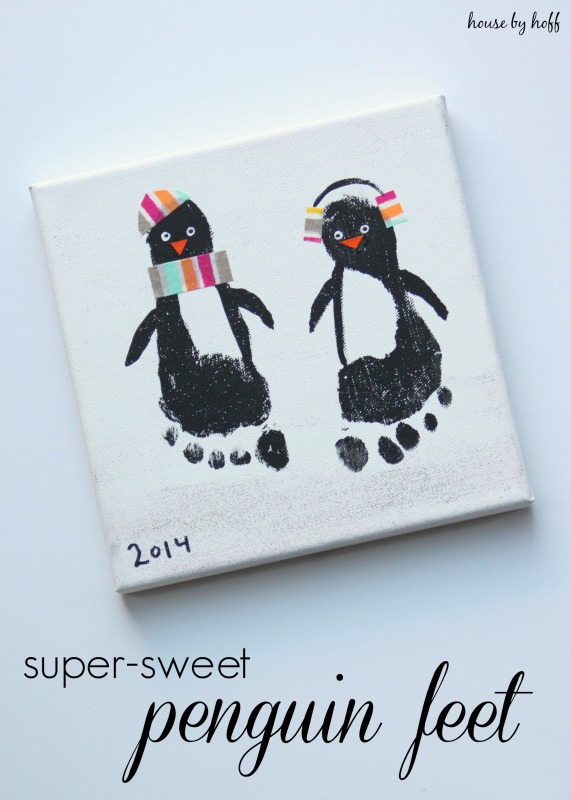 Washi Tape Penguin Feet