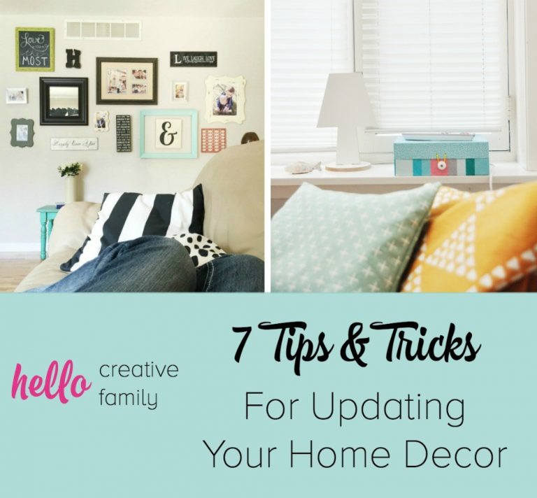 Want to breath some new life into your home? Check out these 7 budget friendly tips and tricks for updating home decor!