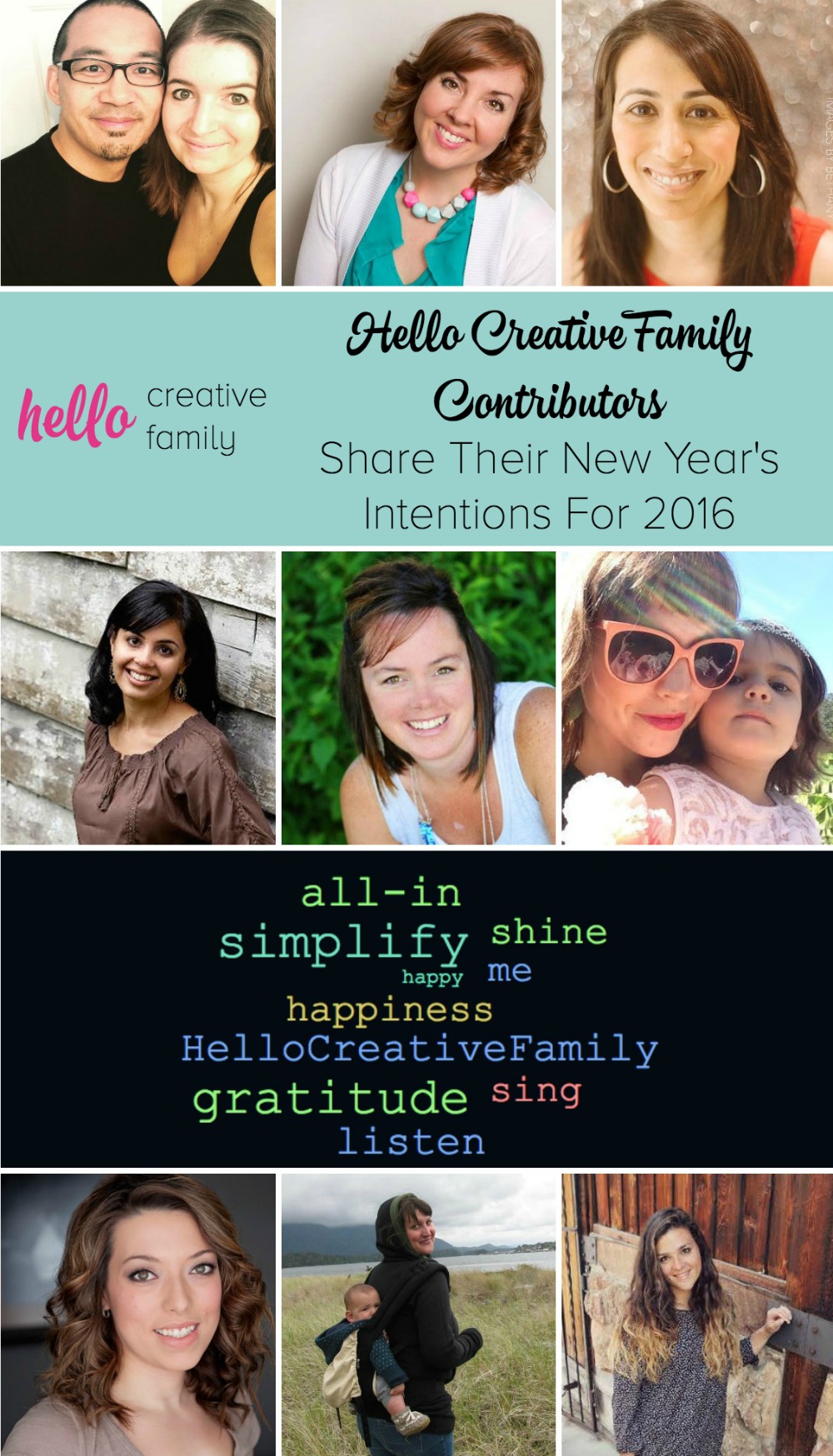 Hello Creative Family Contributors Share Their New Year's Intentions