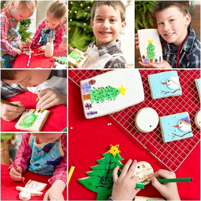 Get creative with your kids in the kitchen by coloring some cookies! Our DIY Decorated Christmas Coloring Cookies will become a Christmas tradition! Complete with a sugar cookie recipe!