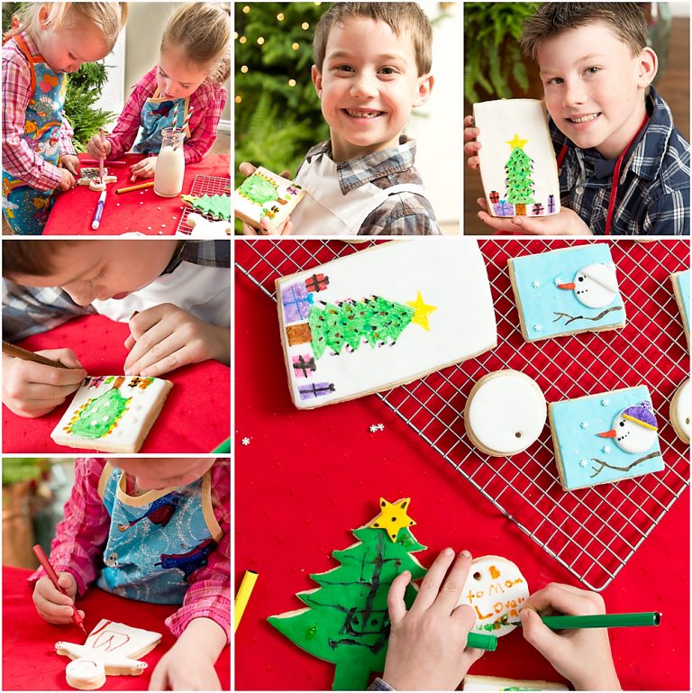 DIY Decorated Christmas Coloring Cookies with Sugar Cookie Recipe