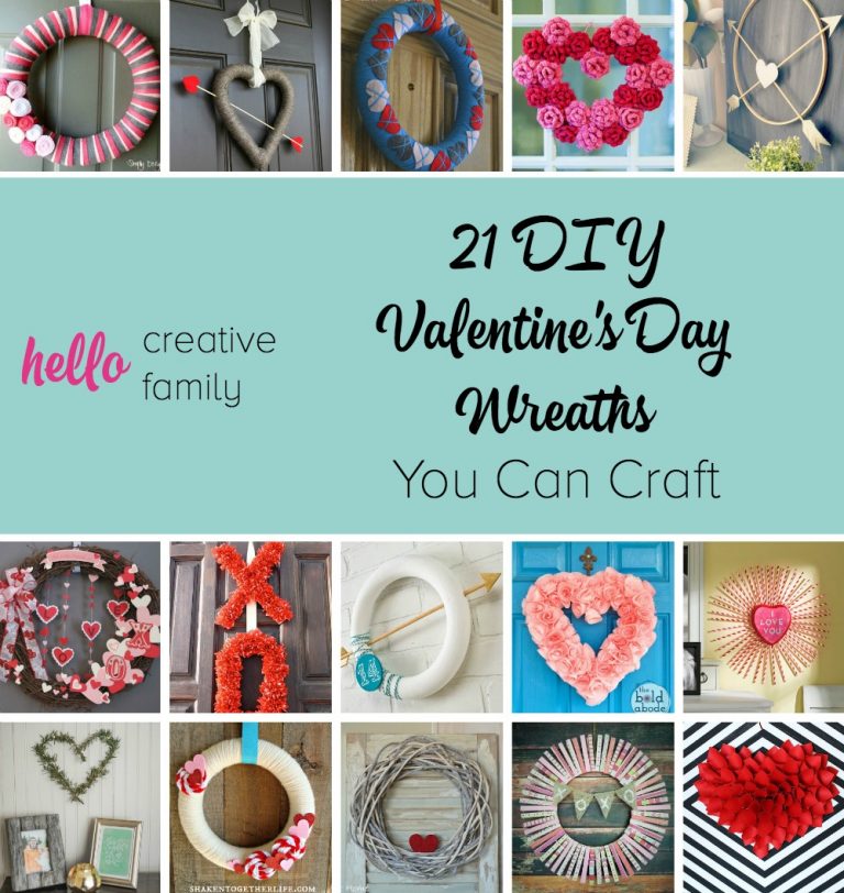 21 DIY Valentine’s Day Wreaths You Can Craft