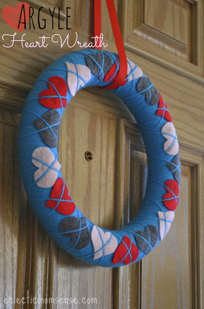 Argyle Heart Wreath from Eclectic Momsence