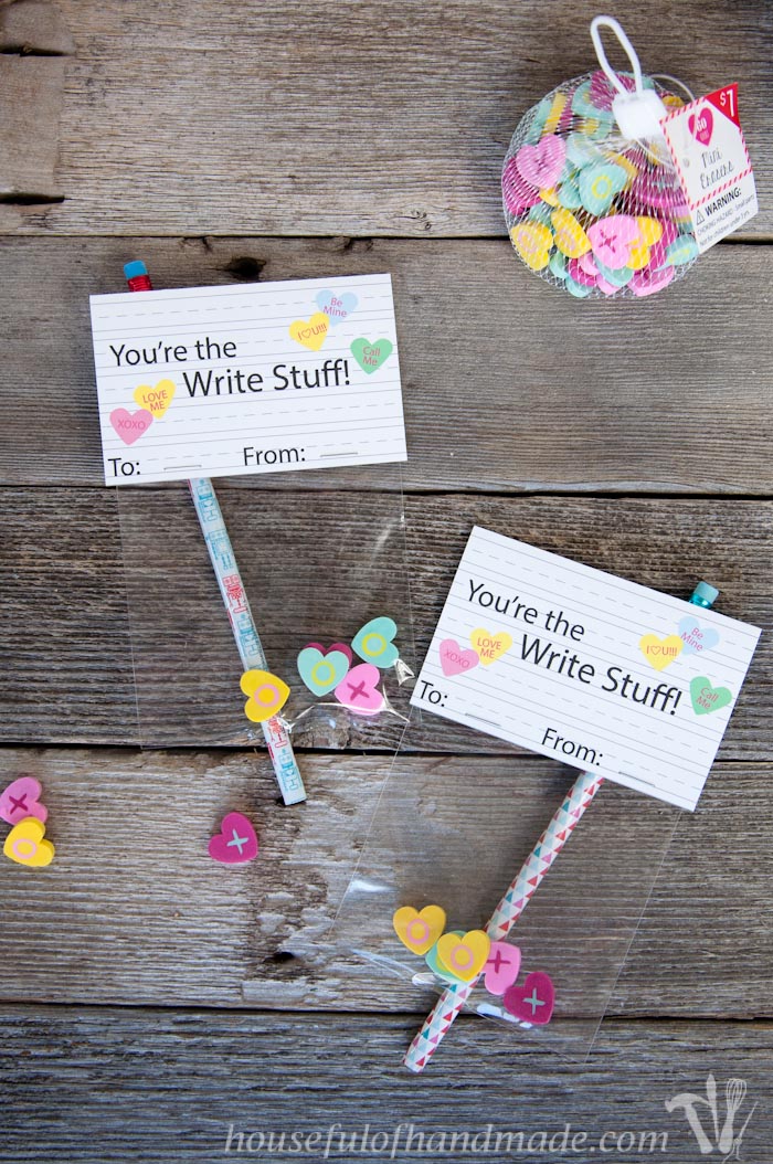 Conversation Heart Writing Set From Houseful of Handmade