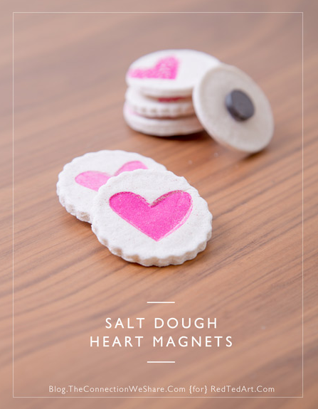 Salt Dough Heart Magnets from Red Ted Art