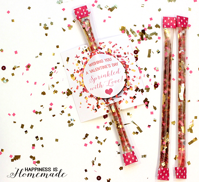 Sprinkled With Love Confetti Valentine from Happiness is Homemade