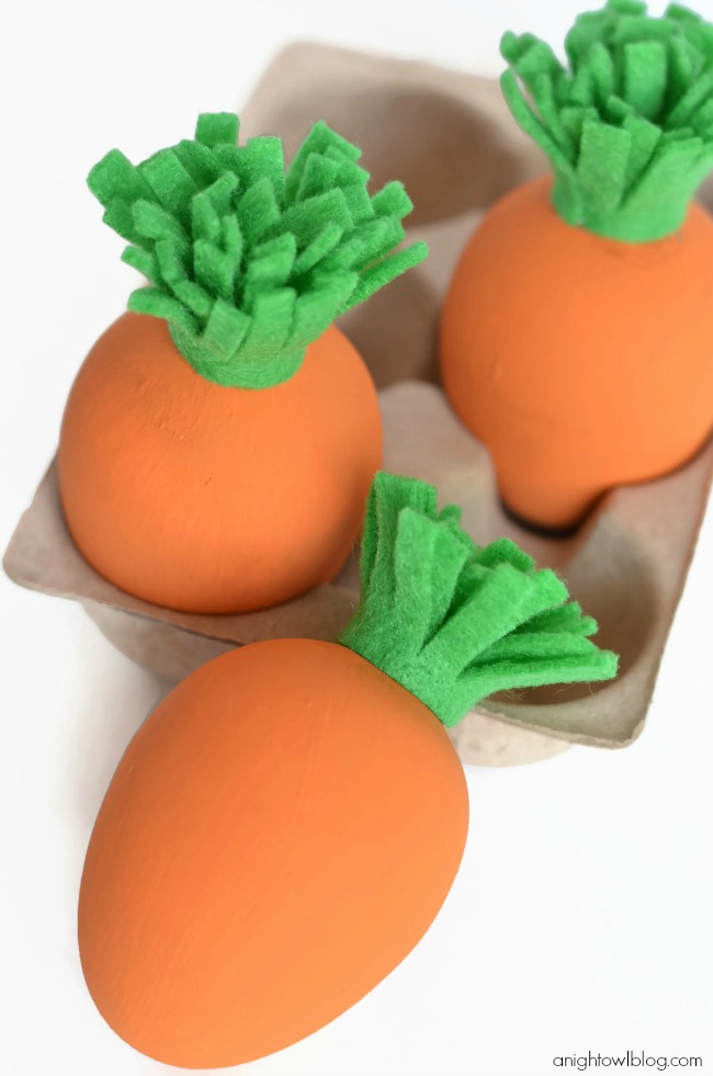 DIY Carrot Easter Eggs from A Night Owl Blog