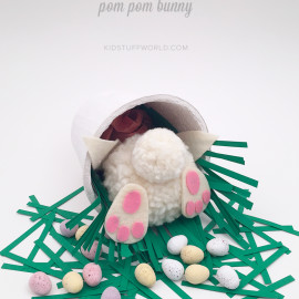 Easter Pom Pom Bunny From Molly Moo Crafts