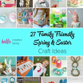 So many adorable spring and Easter craft ideas here! I love that they are family friendly and that the kids can help with these Easter crafts! My kiddo would love number 26!