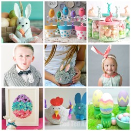 So many adorable spring and Easter craft ideas here! I love that they are family friendly and that the kids can help with these Easter crafts! My kiddo would love number 26!