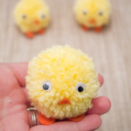 Pom Pom Easter Chicks from Practically Functional