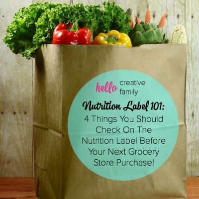 Curious about what you should be looking for on the nutrition label when buying packaged foods? Check out this great Nutrition Label 101 for 4 things you should look for before buying something from the grocery store!