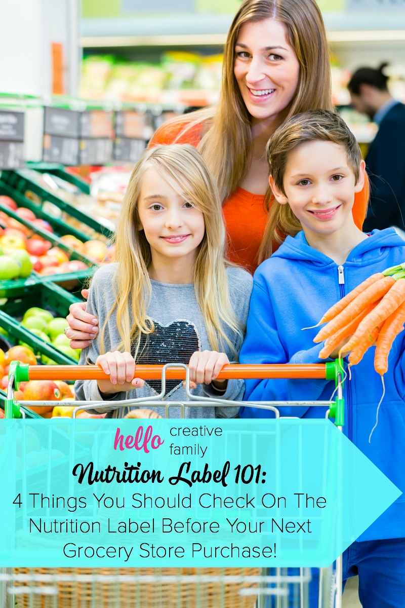 Curious about what you should be looking for on the nutrition label when buying packaged foods? Check out this great Nutrition Label 101 for 4 things you should look for before buying something from the grocery store!