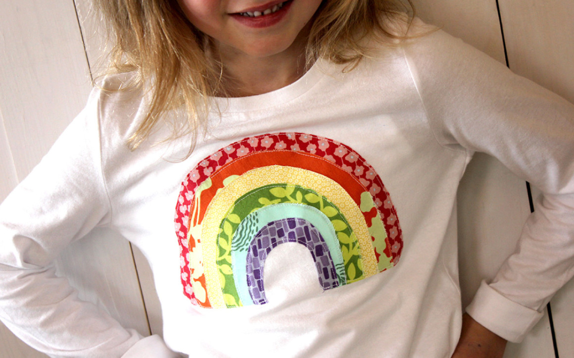 Rainbow Applique Shirt from Alice and Lois