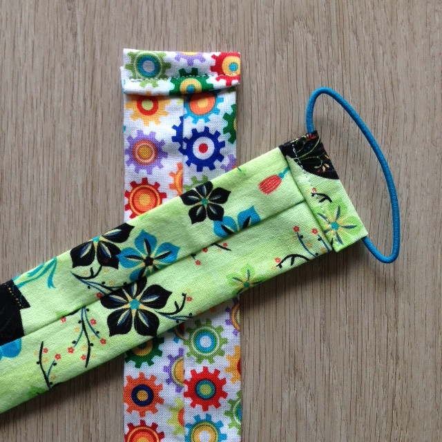 What a great beginner sewing project idea! It would make a great kid's craft project too! This 5 minute sewing project gives you step by step instructions, with photos for each step, on how to make a 5 minute fabric scrap bookmark! These would make great teacher gift ideas, stocking stuffer ideas, or father's day or mother's day gifts! 