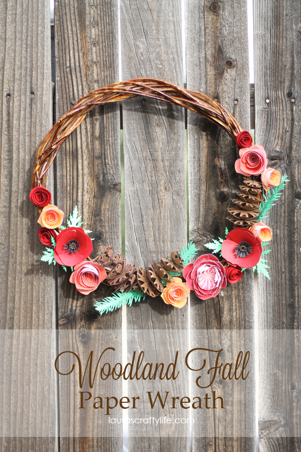 Woodland Fall Paper Wreath from Lauras Crafty Life