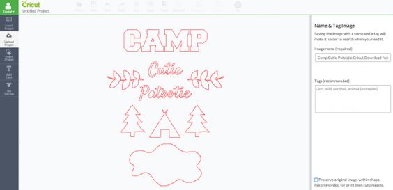 Send your little camper off to summer camp in style with a DIY Camp Cutie Patootie tank top or tshirt. Cut file included so you can make this project on the Cricut Explore. 