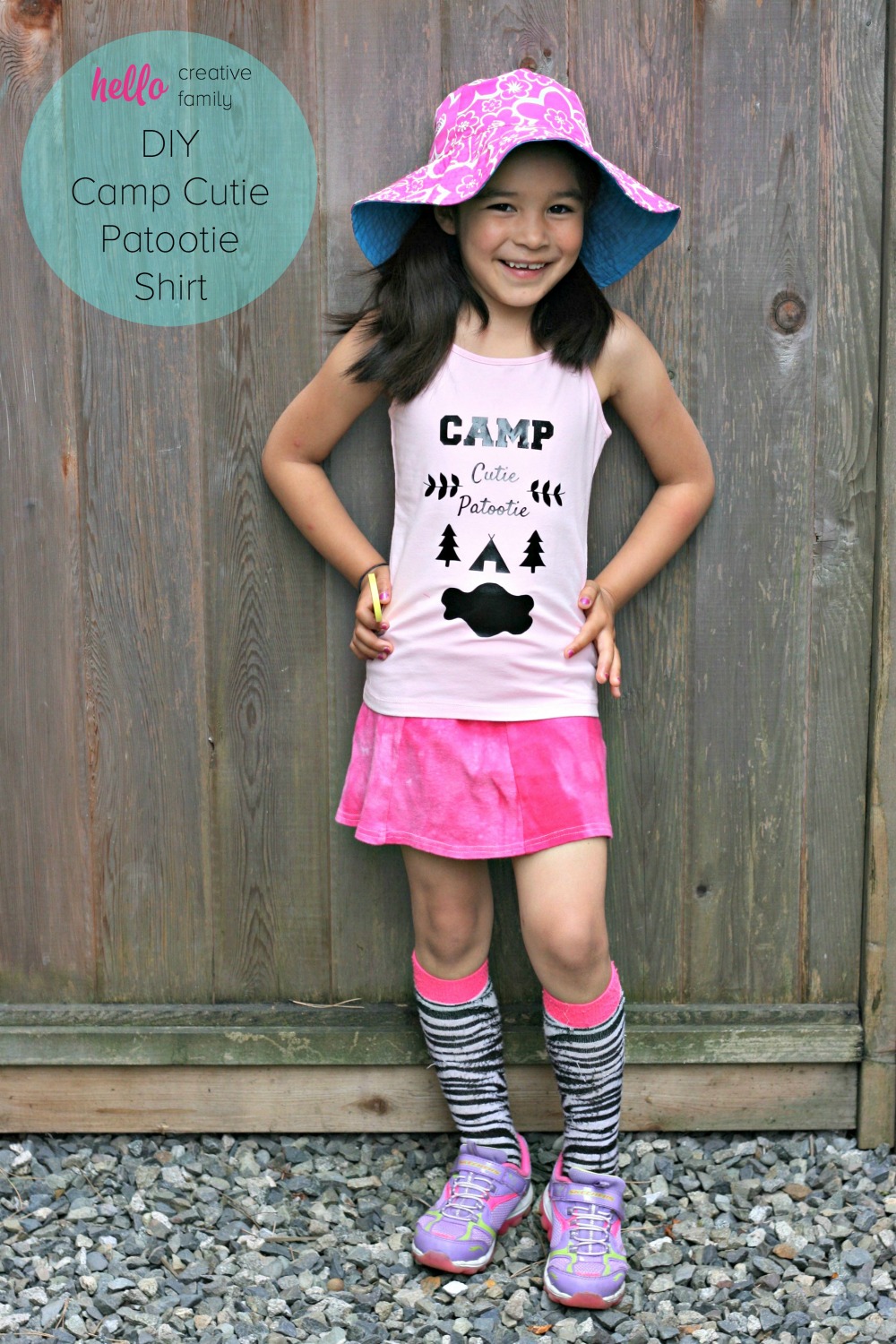 Send your little camper off to summer camp in style with a DIY Camp Cutie Patootie tank top or tshirt. Cut file included so you can make this project on the Cricut Explore.Send your little camper off to summer camp in style with a DIY Camp Cutie Patootie tank top or tshirt. Cut file included so you can make this project on the Cricut Explore.
