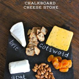DIY Chalkboard Cheese Stone from Frankie Hearts Fashion