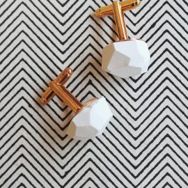 DIY Geo Cufflinks from Almost Makes Perfect