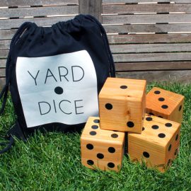 DIY Yard Dice from Blue I Style Blog
