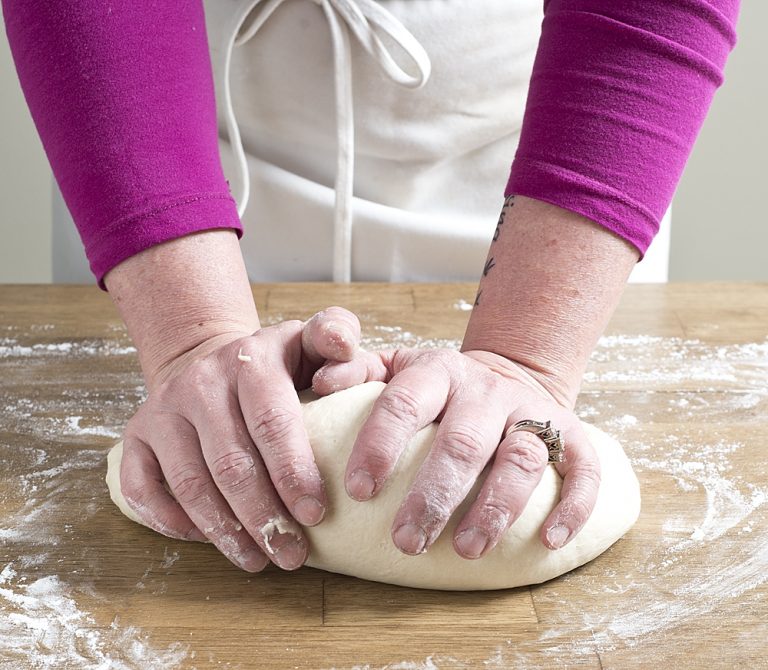 Making homemade bread is easy, once you get into the ritual and habit of doing it! Former bake shop owner, Renee from Hello Creative Family, shares how to make homemade bread perfect for sandwiches and rolls in this new back to basics article. An easy to follow recipe that will guarantee success with every loaf!