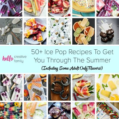 Nothing says summer like a popsicle! Here are over 50 ice pop recipes to help you get through the summer. We have popsicle recipes for kids, some adult only flavors and even a puppy pop!