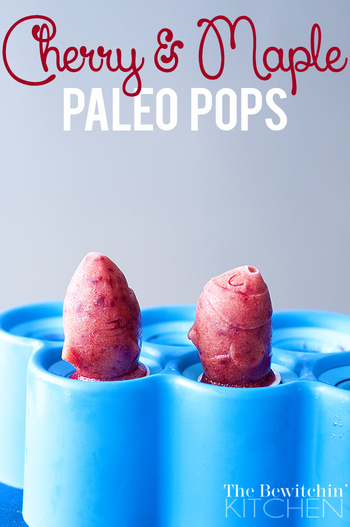 Cherry and Maple Paleo Pops from The Bewitchin Kitchen