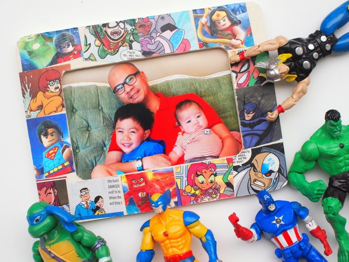 Comic Book Picture Frame from DIY Candy