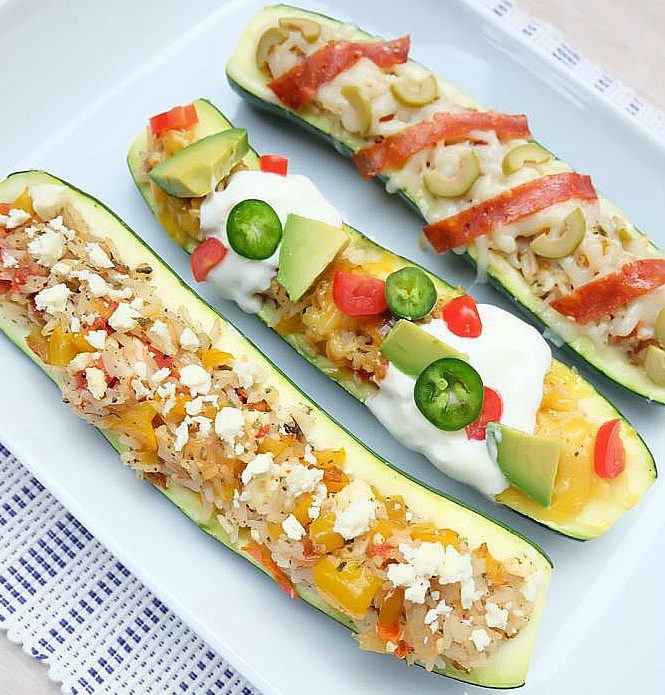 30 Minute Meal- Stuffed Zucchini Recipe with 3 Variations