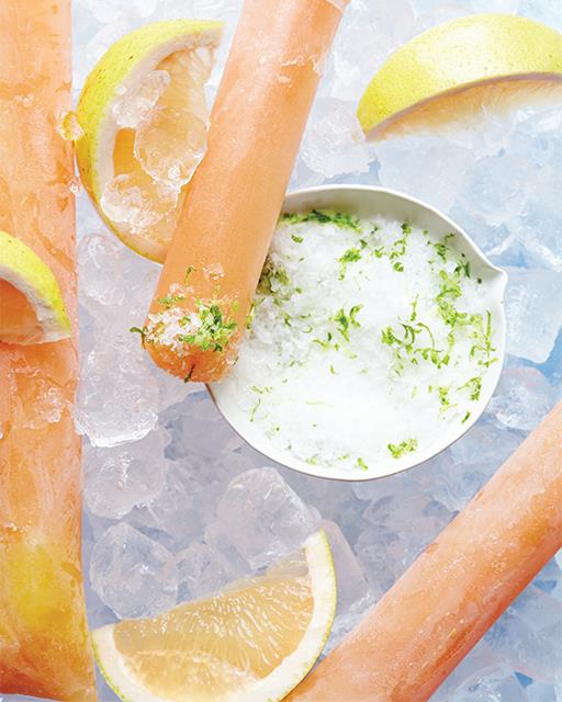 Grapefruit Tequila Paloma Ice Pop Recipe from Sweet Paul