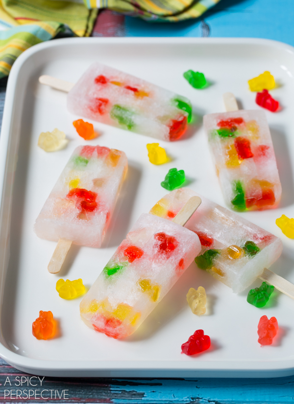 Vodka Gummy Bear Pops from A Spicy Perspective