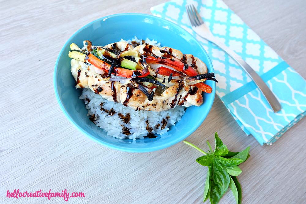 This delicious and flavorful meal, is a healthy, protein packed dinner choice that takes 30 minutes to make, making it a great weeknight meal idea! Even your kids will love this Mediterranean Veggie Stuffed Chicken Breast Recipe!