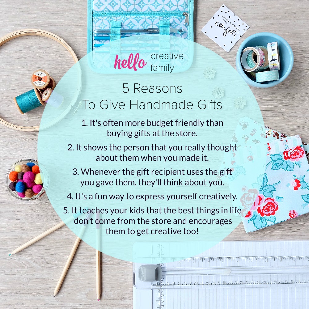 5 Reasons To Give Handmade Gifts