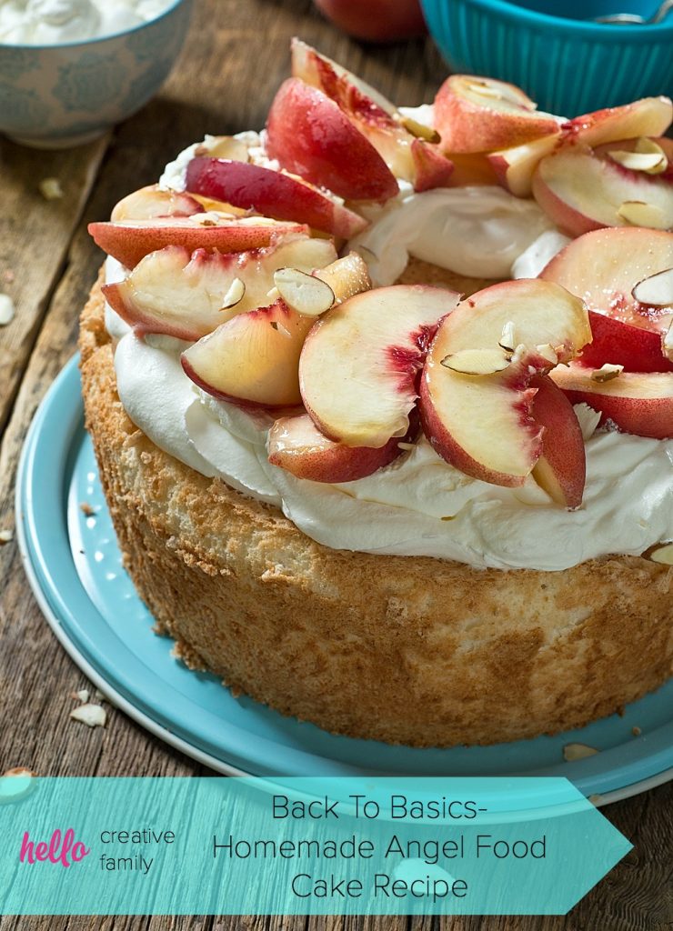 You'll never buy store bought angel food cake again after trying this classic homemade angel food cake recipe! Filled with tips and tricks, this recipe makes making angel food cake at home easy! Perfect topped with fresh, local berries and fruit!