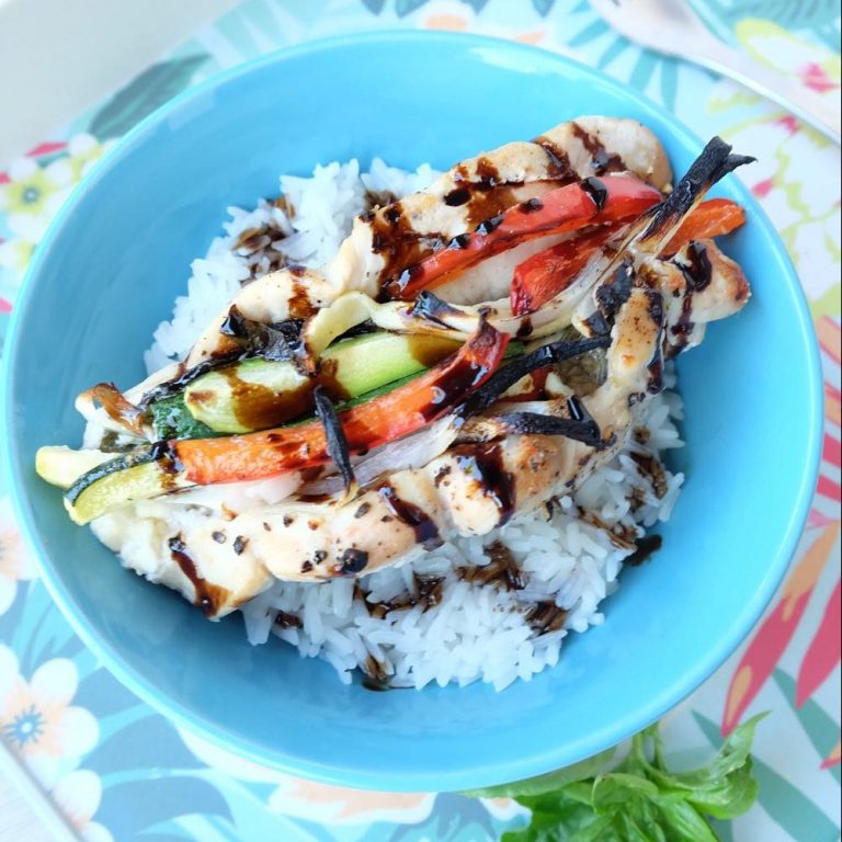This delicious and flavorful meal, is a healthy, protein packed dinner choice that takes 30 minutes to make, making it a great weeknight meal idea! Even your kids will love this Mediterranean Veggie Stuffed Chicken Breast Recipe!