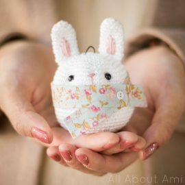 Bunny Ornament Crochet from All About Ami