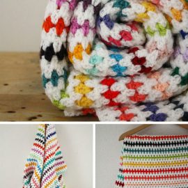 Diamond Stitch Crochet Blanket from Happy In Red
