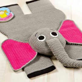 Adorable Crochet Elephant Rug