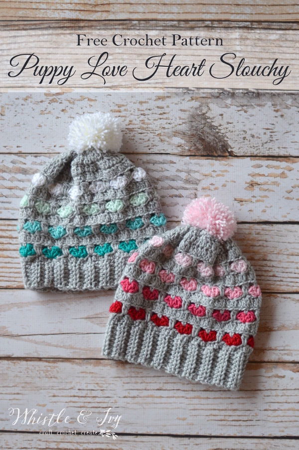 27 Crochet Projects That Are Going To Make You Want To Learn How To Crochet: Puppy Love Slouchy Hat from Whistle and Ivy