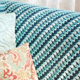 Sea Glass Crochet Afghan Pattern from Petals to Picots