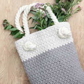 Suzette Crochet Tote Bag from Make & Do Crew