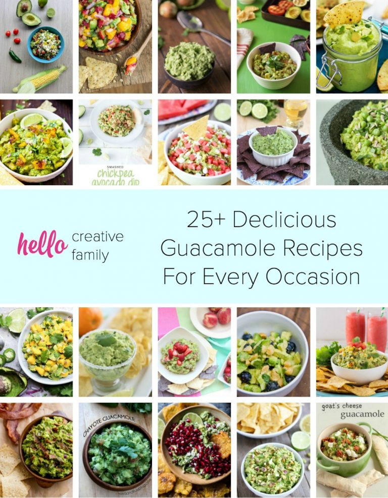 25 Delicious Guacamole Recipes for Every Occasion from Hello Creative Family
