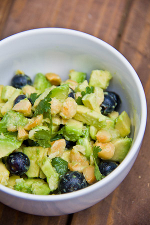 Blueberry Macadamia Nut Guacamole Recipe from immaeatthat