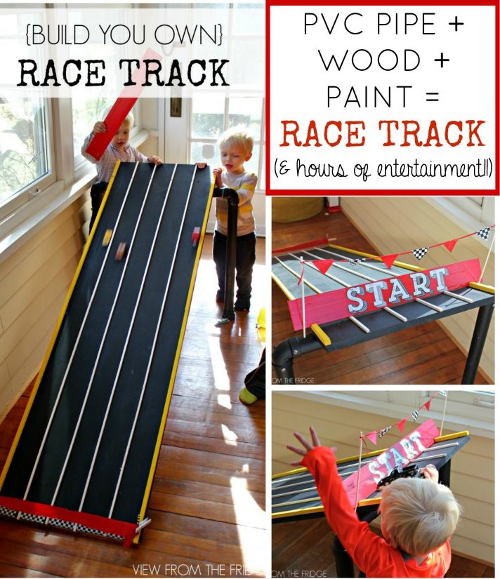 DIY PVC and Wood Hot Toy Car Racetrack