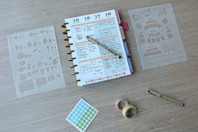 How To Make DIY Planner Stencils Using Your Cricut (Perfect for Happy Planners)