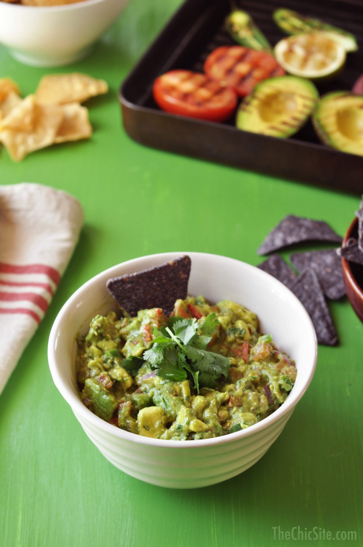 Grilled Guacamole Recipe from The Chic Site