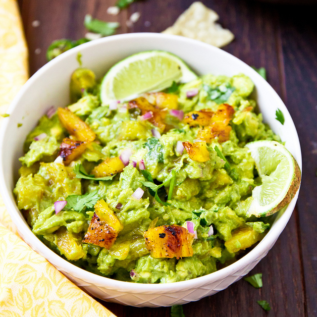 Grilled Pineapple Guacamole from The Brewer and the Baker